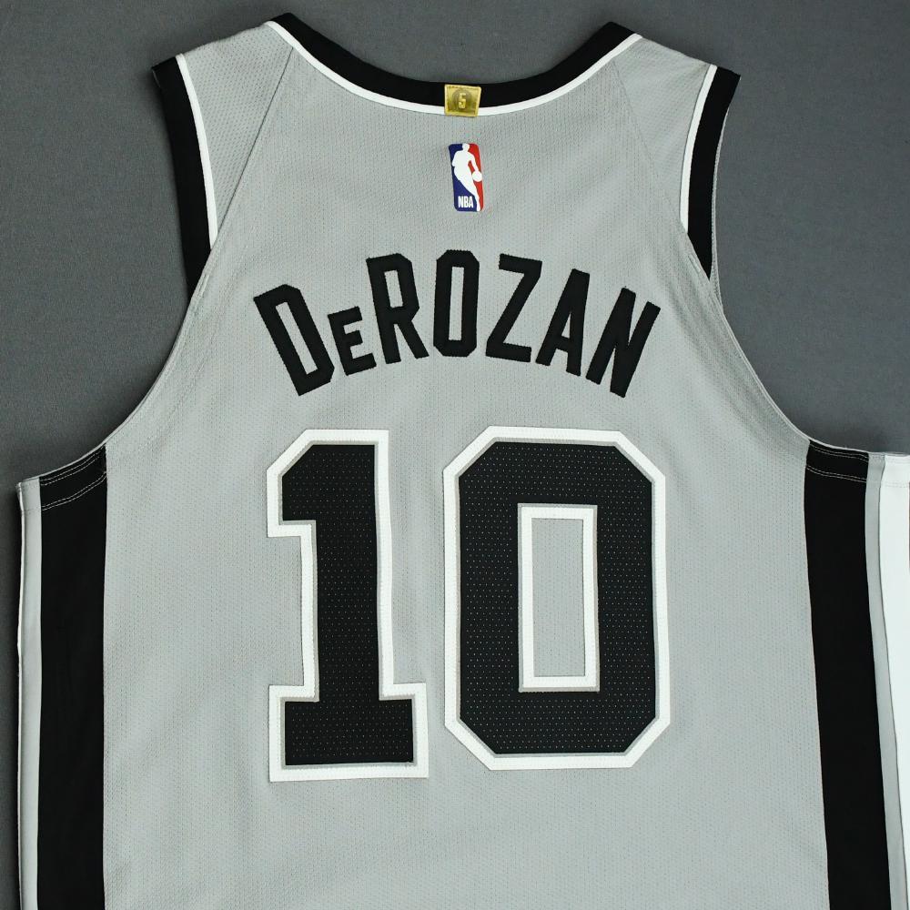DeMar DeRozan San Antonio Spurs GameWorn Statement Edition Jersey