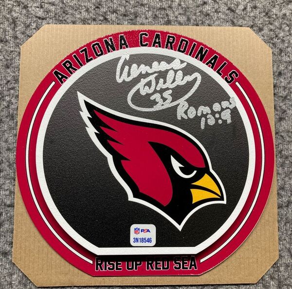 HOF - Cardinals Aeneas Williams Signed 3D Metal Wall Art (8x8)