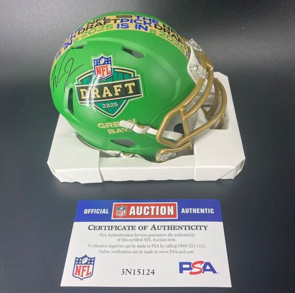 NFL - Cardinals Will Johnson Signed NFL Draft Mini Helmet