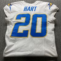 Chargers Cam Hart Game Worn Jersey 1/11/2025 Size 40