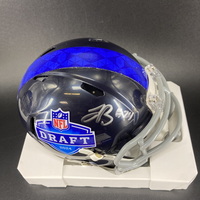 NFL - Panthers Jonathon Brooks Signed NFL Draft Mini Helmet