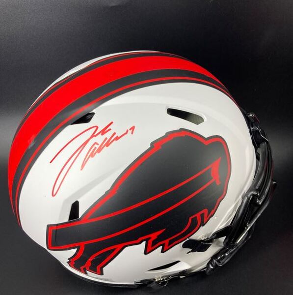 Bills - Josh Allen Signed Lunar Eclipse Helmet
