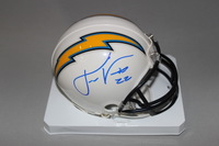 Chargers - Jason Verrett signed Chargers mini helmet