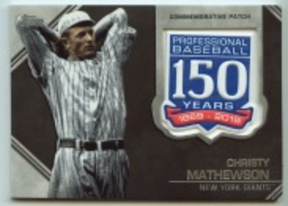2019 Topps Update 150th Anniversary Manufactured Patches #AMPCM Christy Mathewson