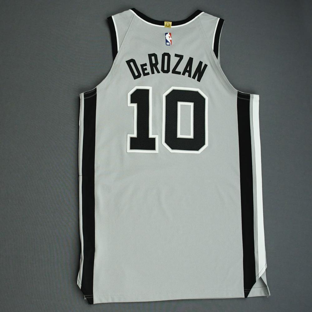 DeMar DeRozan San Antonio Spurs GameWorn Statement Edition Jersey