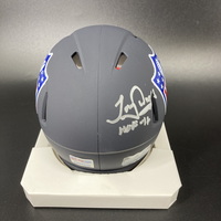 HOF - Colts Tony Dungy Signed Blue NFL Shield Mini Helmet with "HOF...