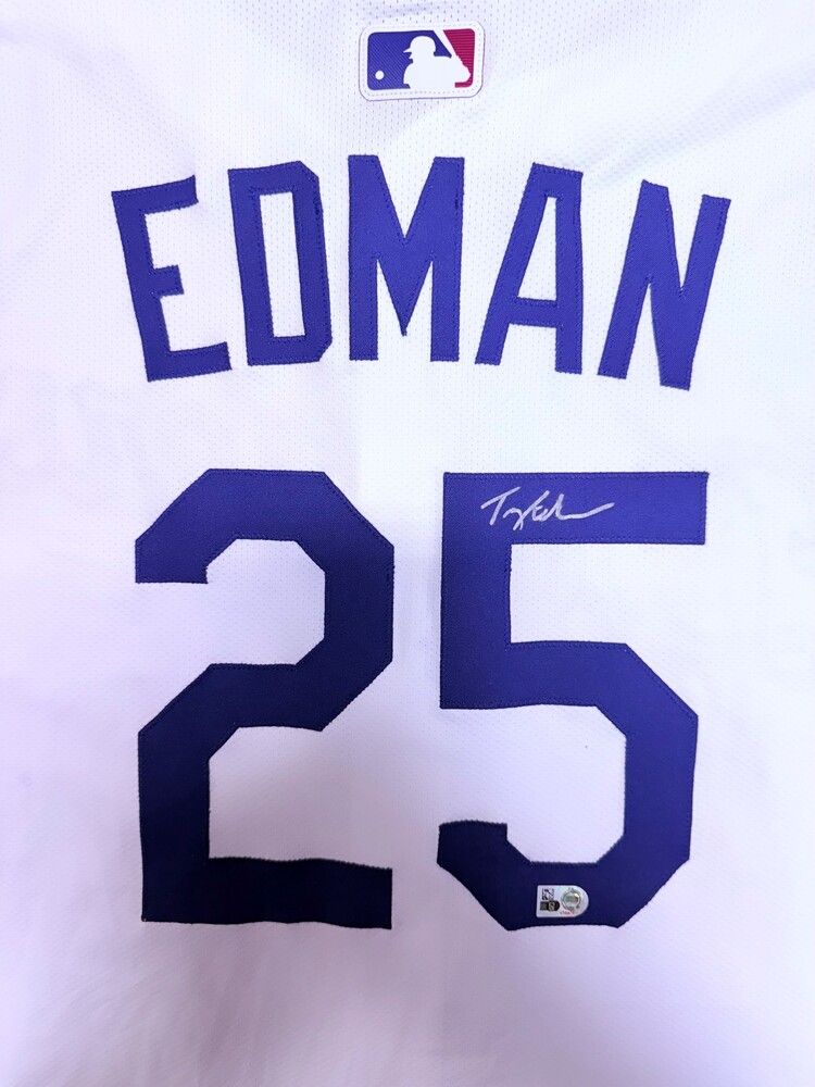 Tommy Edman Autographed Dodgers Authentic Home Jersey | MLB Auctions