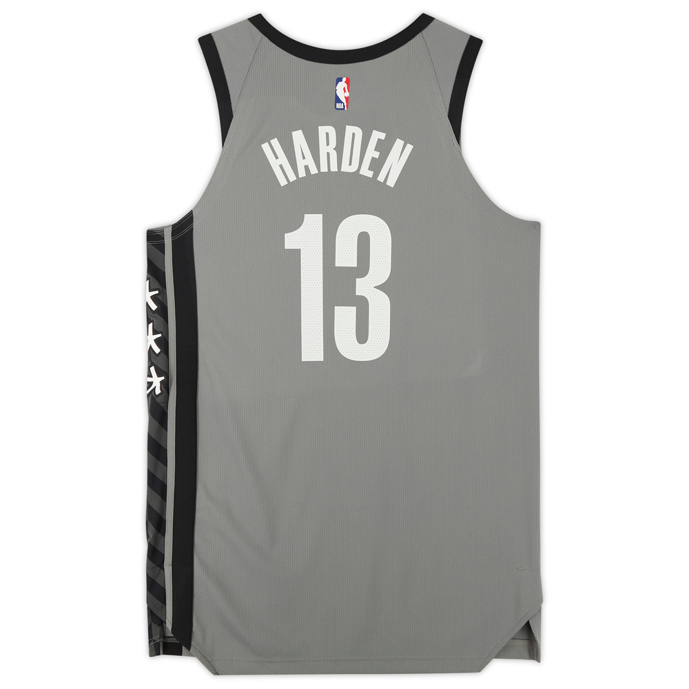James Harden Brooklyn Nets GameUsed Jordan Brand 13 Statement Jersey