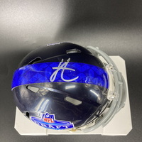 NFL - Jets Jordan Travis Signed NFL Draft Mini Helmet