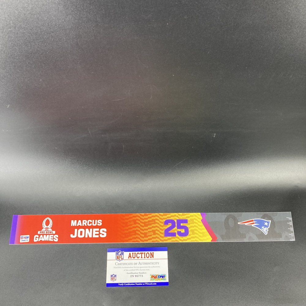 NFL - Patriots Marcus Jones 2023 Pro Bowl Games Nameplate Special Edition 5 of 6