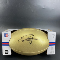 NFL - Titans Elic Ayomanor Signed Gold Composite Football