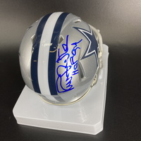 HOF - Cowboys Randy White Signed Mini Helmet with "HOF 92" Ins...