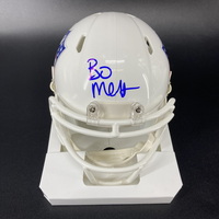 Red Cross - Cowboys Jalen Tolbert Signed NFL Shield Mini Helmet