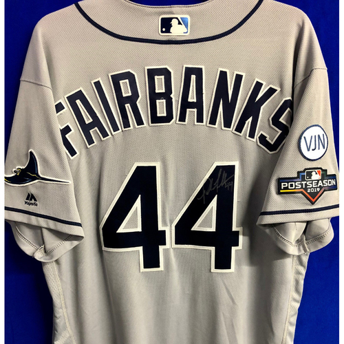 Photo of Team Issued Postseason Autographed Jersey: Pete Fairbanks