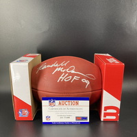 HOF - Vikings Randall McDaniel Signed Authentic Football with "&quo...