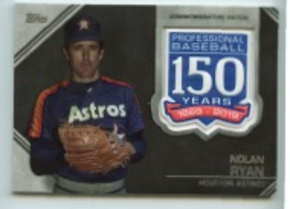 2019 Topps Update 150th Anniversary Manufactured Patches #AMPNR Nolan Ryan