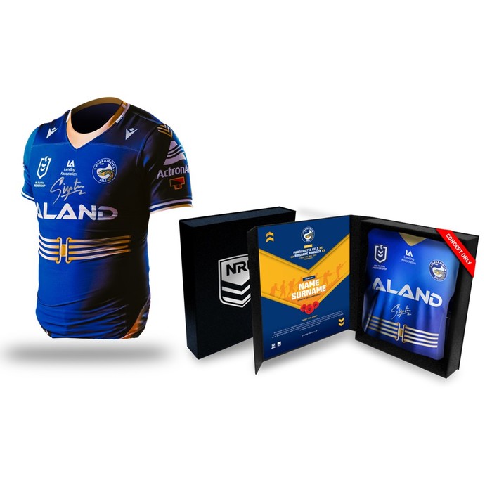 Mitchell Moses Parramatta Eels ANZAC Round Signed Player Jersey 