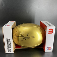 NFL - Lions Barry Sanders Signed Gold Honors Football