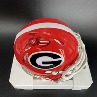 NFL - Georgia Brock Bowers Signed Mini Helmet