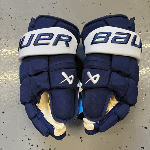 NHL PRO STOCK Nikita Grebenkin 14" Bauer Supreme Mach Gloves 