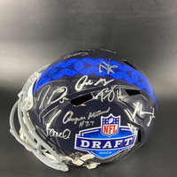 NFL - Multi Signed NFL Draft Replica Speed Helmet Signed By Caleb Willia...