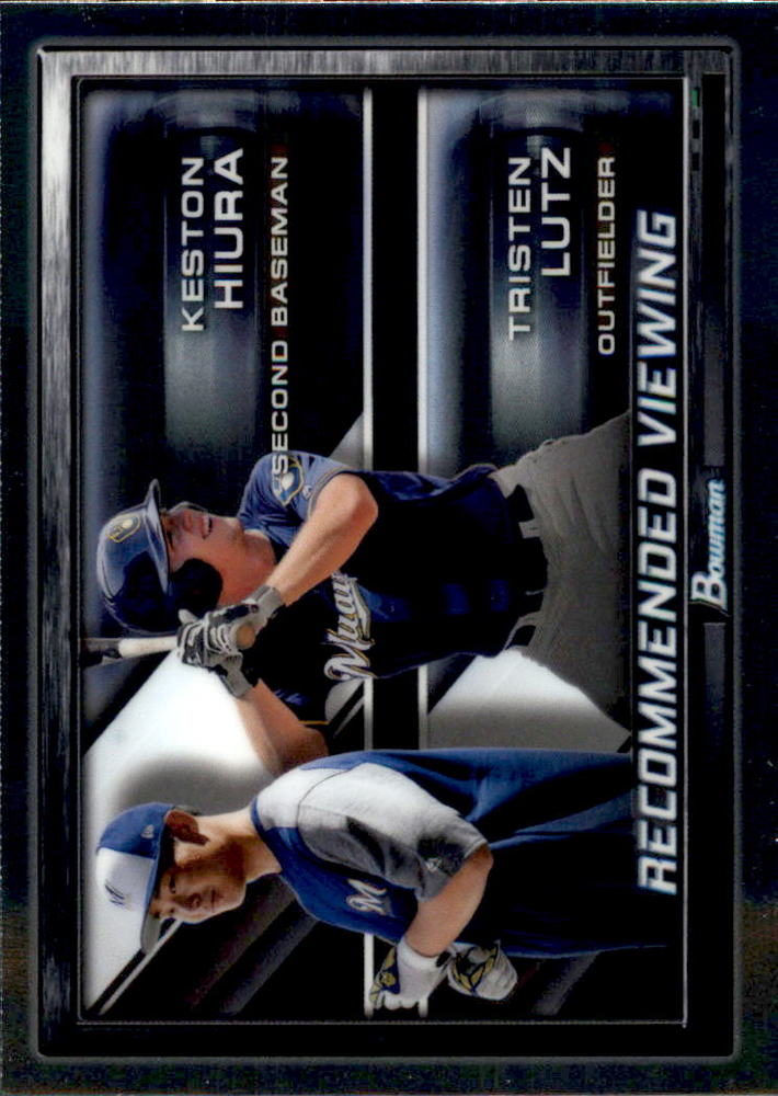 2017 Bowman Chrome Draft Recommended Viewing #RVMIL Keston Hiura/Tristen Lutz