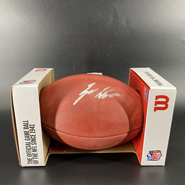 NFL - Raiders Tyree Wilson Signed Authentic Football
