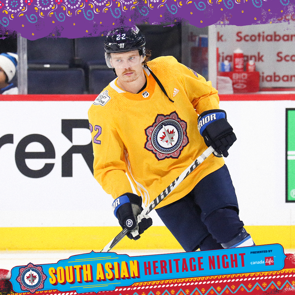 MASON APPLETON Warm Up Worn South Asian Heritage Jersey NHL Auctions