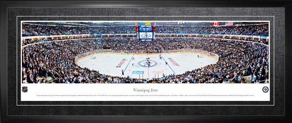 Winnipeg Jets Framed Panorama Arena