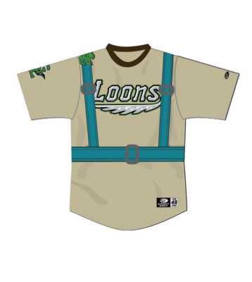 #8 Robinson Ortiz Great Lakes Loons Game Worn Star Wars Jersey Size 48 - Extra Large