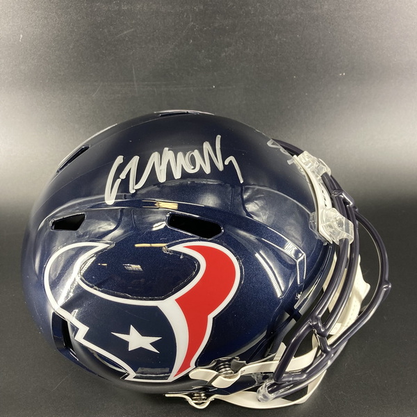 NFL - Texans Replica Speed Helmet Signed by CJ Stroud and Will Anderson
