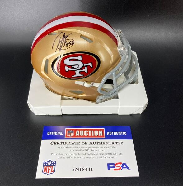 HOF - 49ers Patrick Willis Signed Mini Helmet