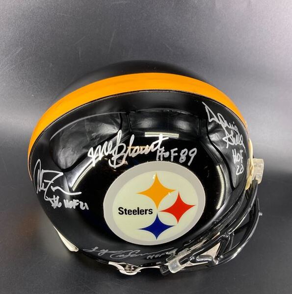 HOF - Steelers Multi Sign Authentic Proline Helmet Signed By Steelers Ha...