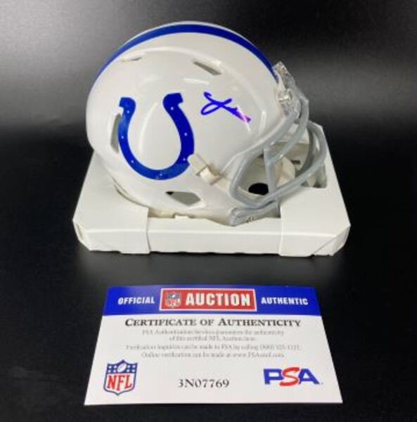 NFL - Colts Laitu Latu Signed Mini Helmet