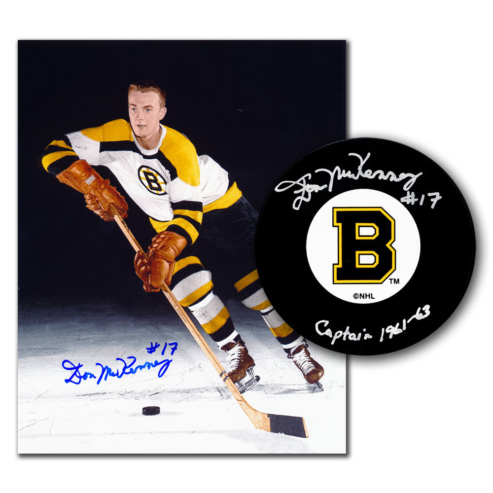 Don McKenney Boston Bruins Autographed 8x10 & Puck Combo NHL Auctions
