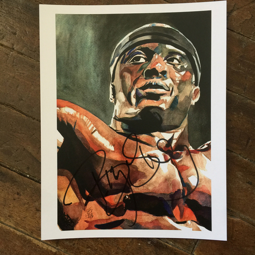 Bobby Lashley SIGNED 11 x 14 Rob Schamberger Print