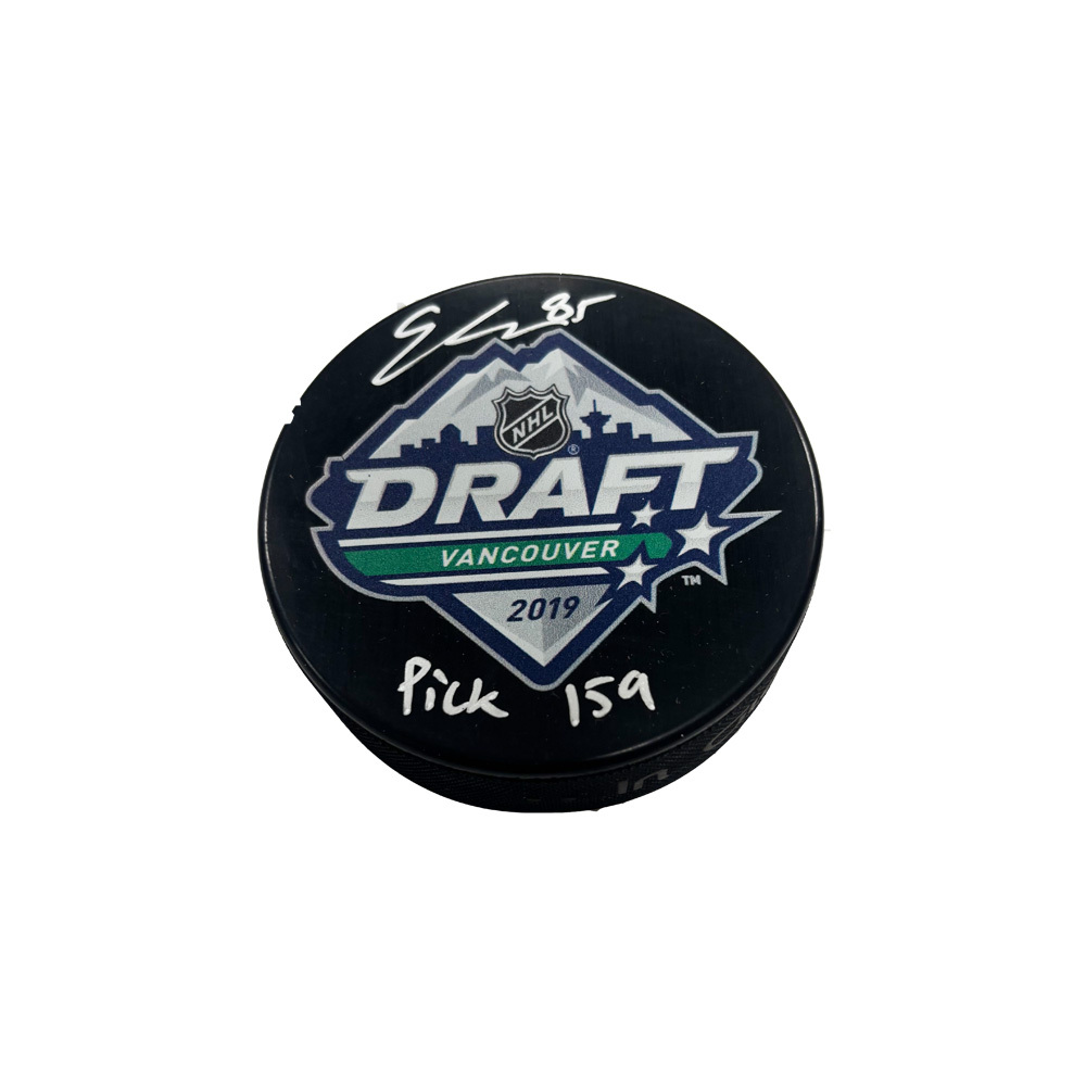 ELMER SODERBLOM Signed 2019 NHL Draft Puck - 