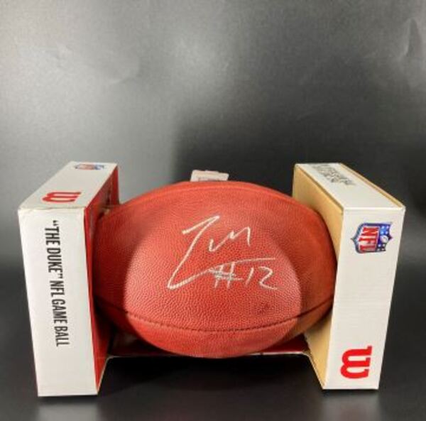 NFL - Commanders Luke McCaffrey Signed Authentic Football