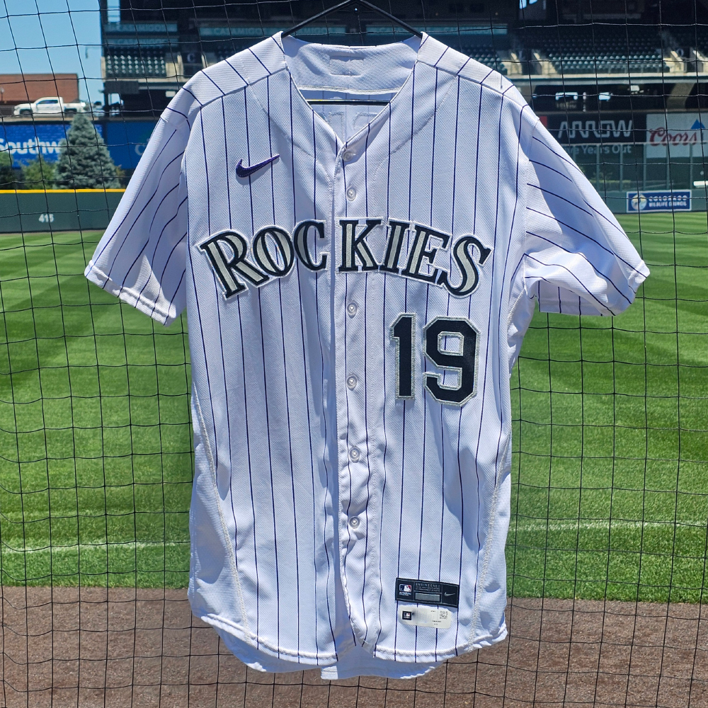 Charlie Blackmon 2023 Game Used Colorado Rockies Pinstripe Jersey