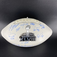NFL - Seahawks Multi Sign Super Bowl XLVIII Panel Ball Signed By Over 30...