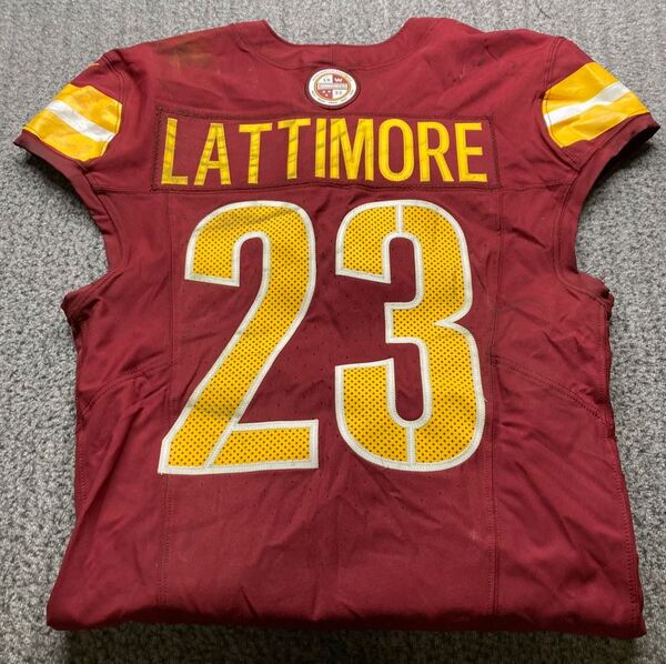 STS - Commanders Marshon Lattimore Game Worn Jersey 2025 Season Size 40