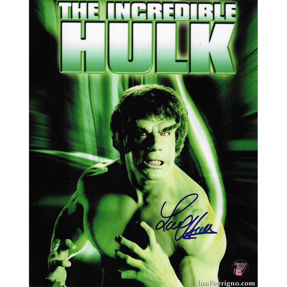 Lou Ferrigno Autographed The Incredible Hulk 8X10 Photo