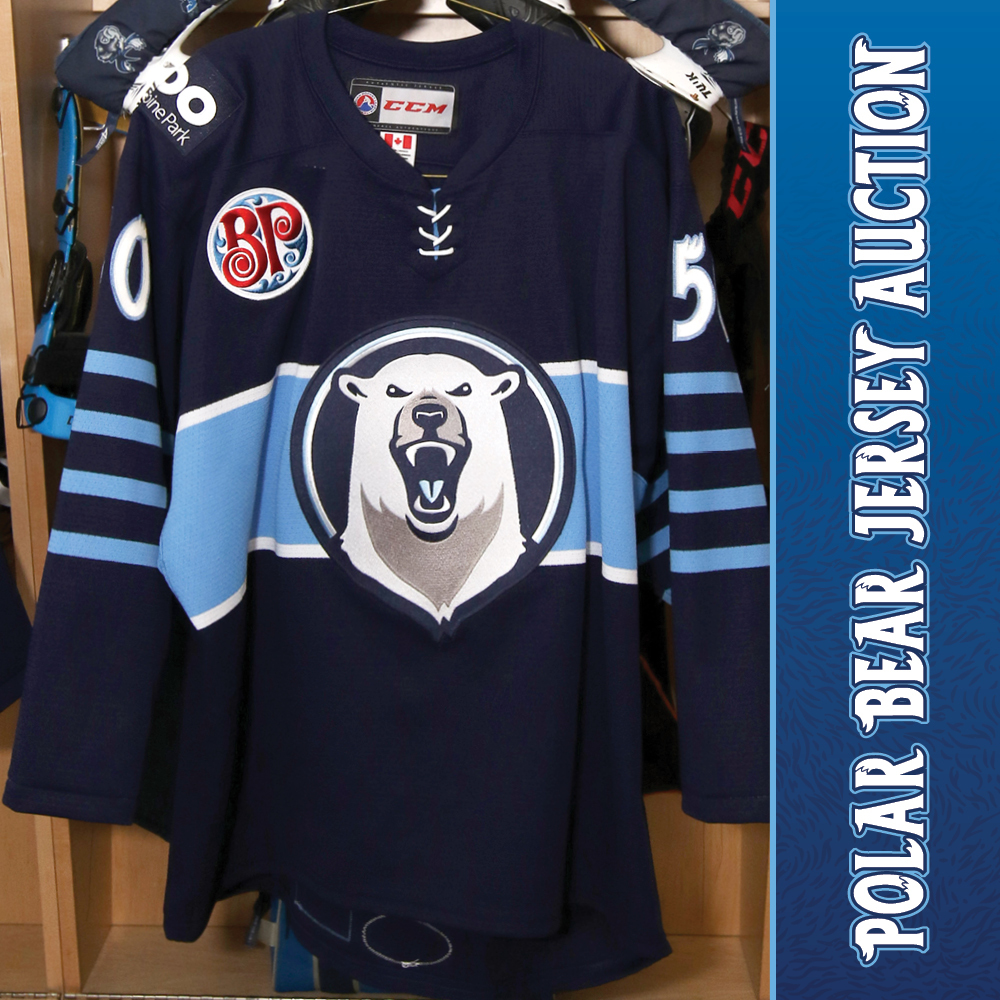 RYAN WHITE  Game Issued Polar Bear Jersey