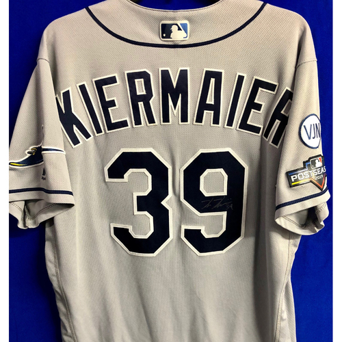 Photo of Team Issued Postseason Autographed Jersey: Kevin Kiermaier
