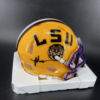 NFL - Giants Malik Nabers Signed LSU Mini Helmet