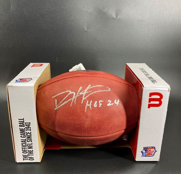 HOF - Bears Devin Hester Signed Authentic Football with HOF 24 Inscription