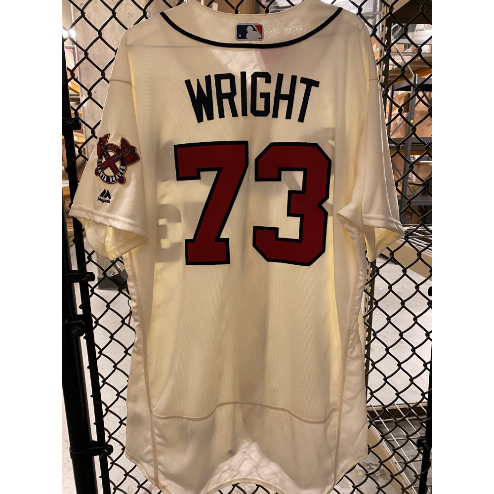 2018 Team-Issued Ivory Jersey - Size 48 | Atlanta Braves Auctions