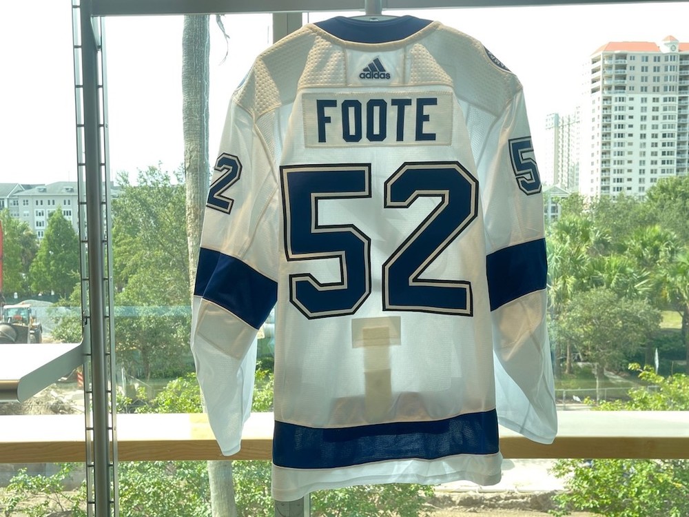 #52 Cal Foote Tampa Bay Lightning 2021 Stanley Cup Final Game-Issued Jersey