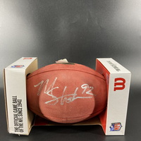 Legends - Giants Michael Strahan Signed Super Bowl XLII Authentic Football