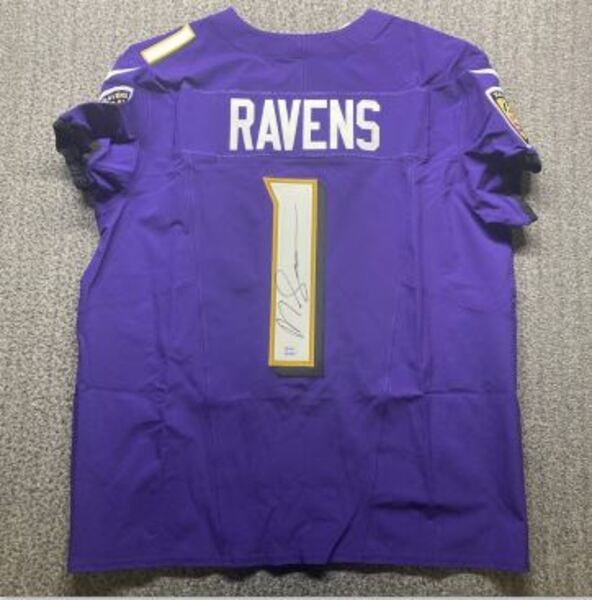 NFL - Ravens Malaki Starks Signed Authentic Jersey